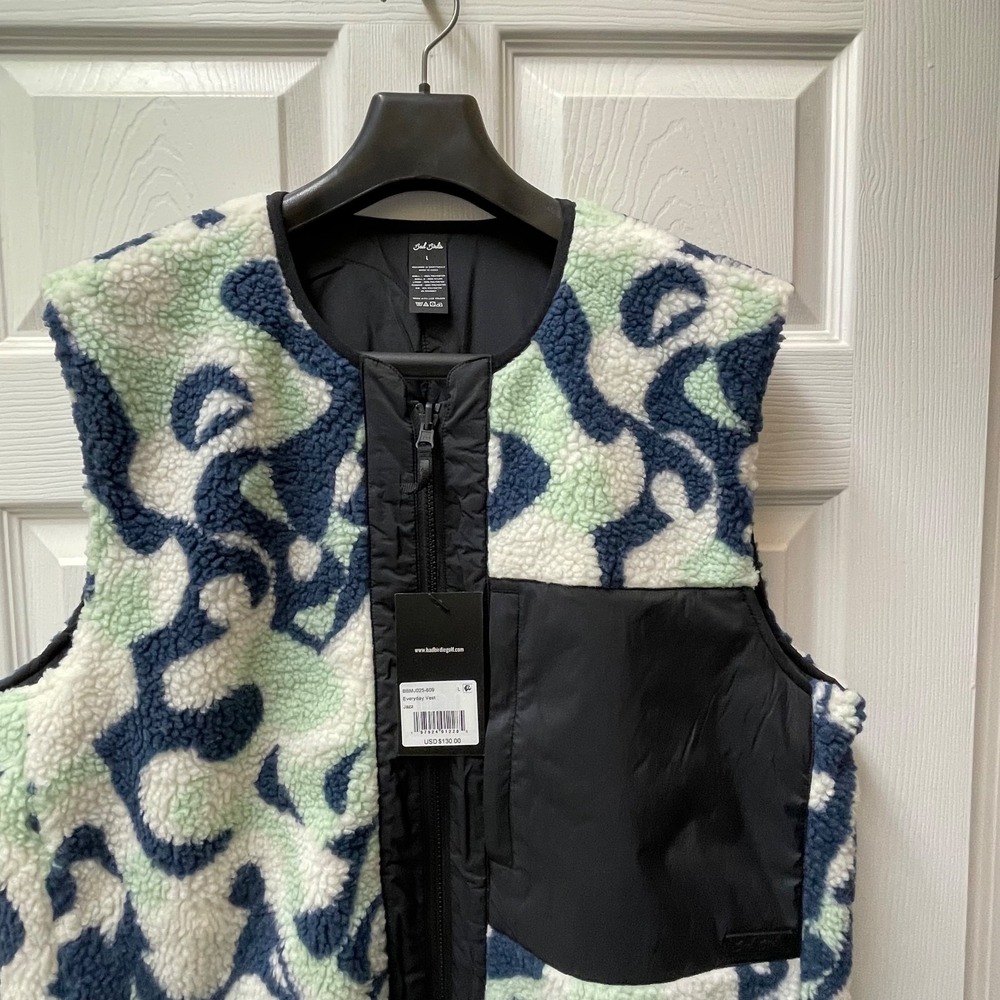 Bad Birdie Men's Large Reversible Everyday Cozy Sherpa Padded Filled‎ Golf